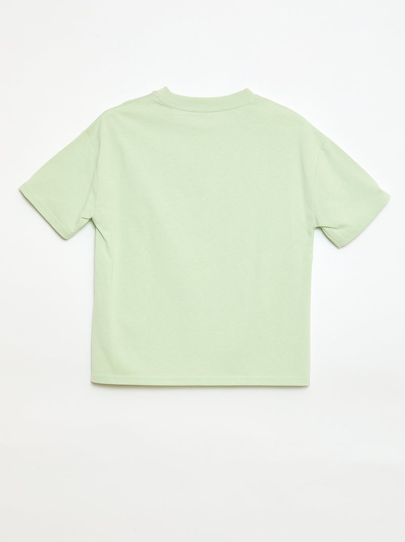 Oversized Graphic T-shirt Green - Kiabi
