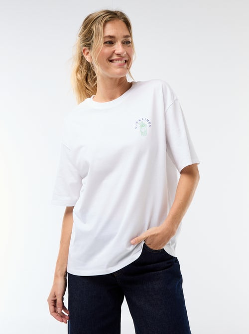 Oversized Graphic Tee - Kiabi