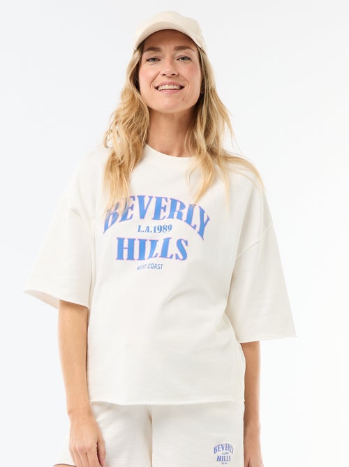 Oversized Printed Short-Sleeve T-shirt - Kiabi