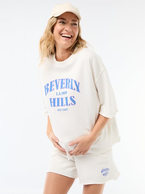 Oversized Printed Short-Sleeve T-shirt - Kiabi