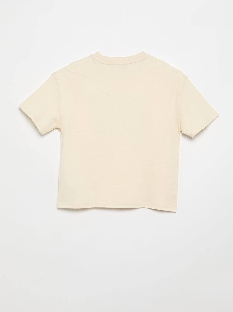 Oversized Printed T-shirt White - Kiabi