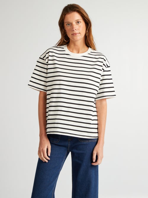 Oversized round-neck T-shirt - Kiabi