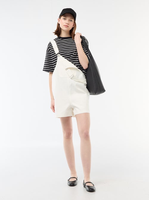 Oversized Short Dungarees - Kiabi
