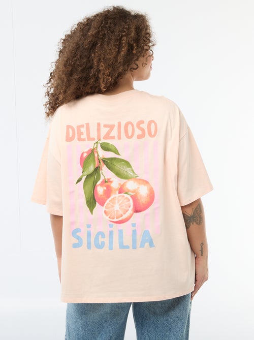 Oversized Short-Sleeve T-Shirt - Kiabi