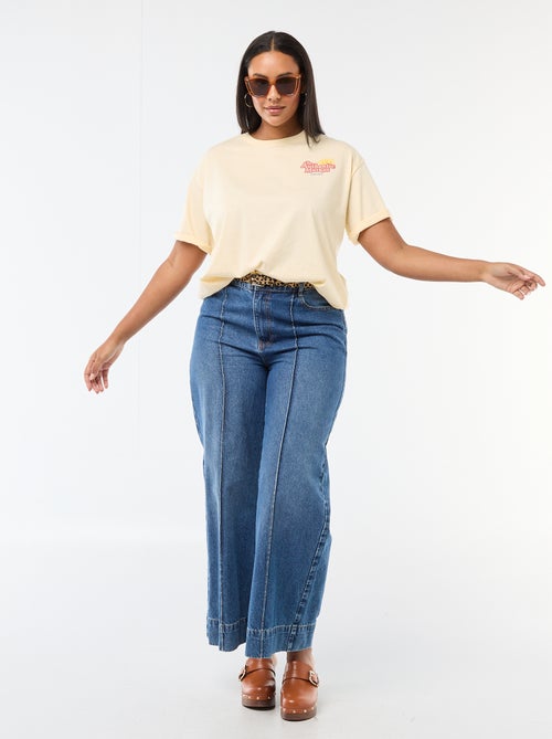 Oversized Short-Sleeve T-Shirt - Kiabi
