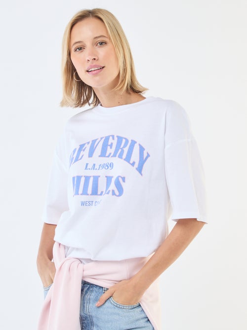 Oversized Slogan T-shirt - Kiabi
