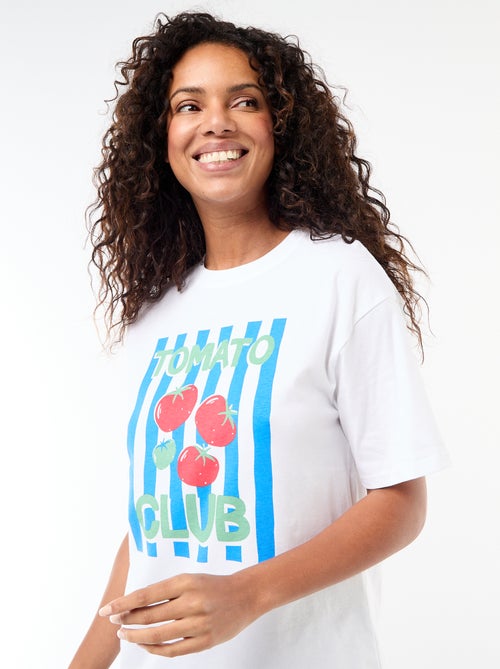 Oversized Slogan T-shirt - Kiabi