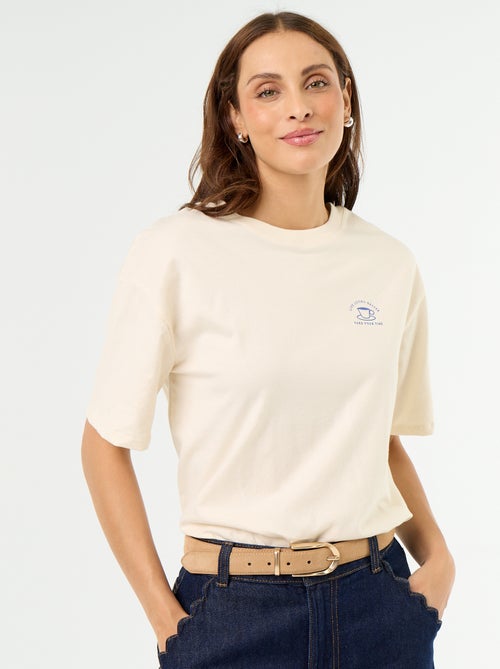 Oversized Slogan T-shirt - Kiabi