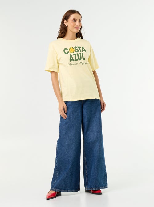 Oversized Slogan T-shirt - Kiabi