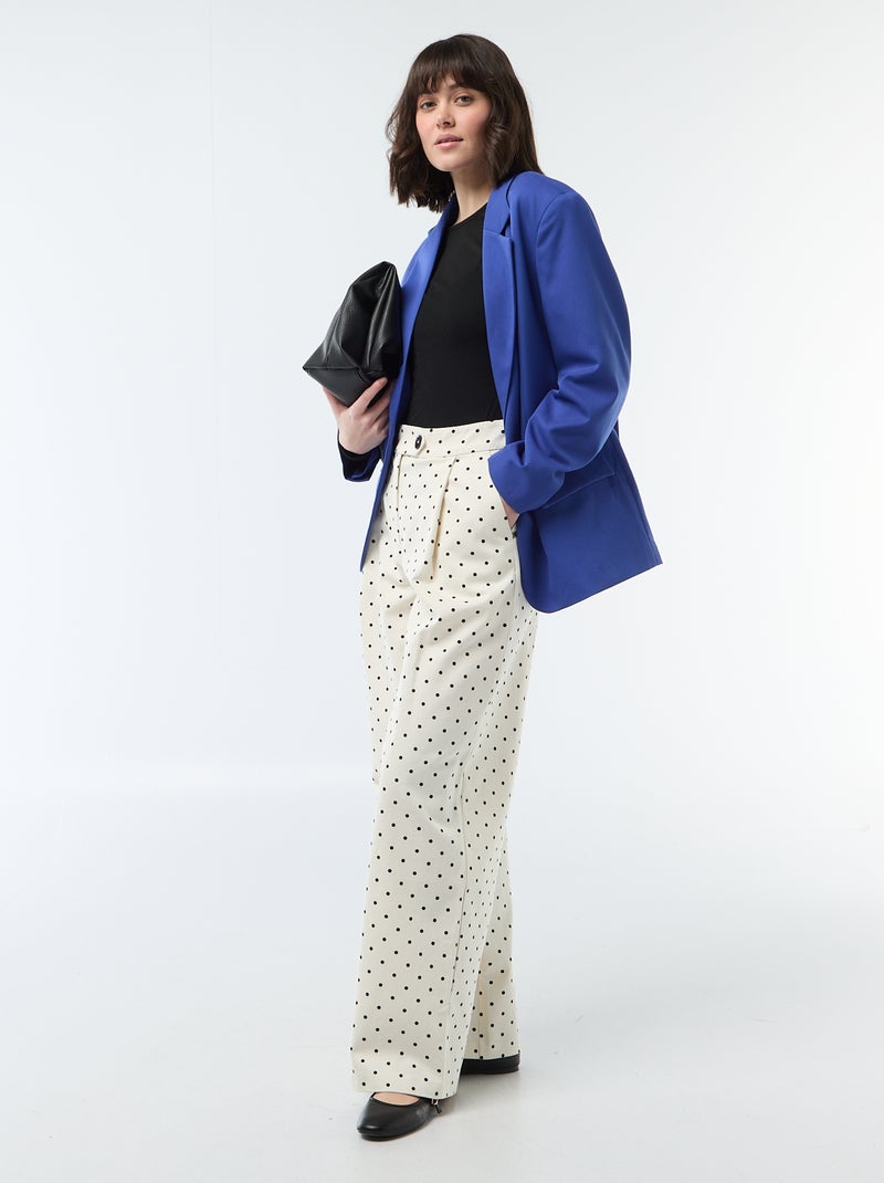 Oversized Tailored Jacket Blue - Kiabi