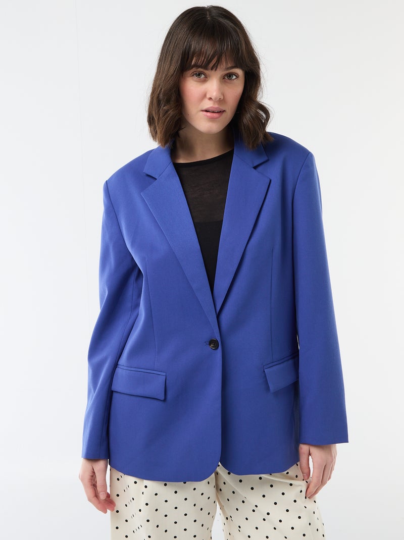 Oversized Tailored Jacket Blue - Kiabi