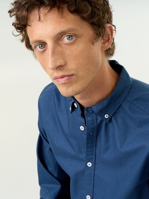 Oxford shirt with button-front opening - Kiabi Oxford shirt with button-front opening - Kiabi