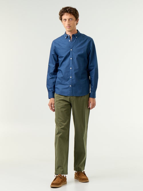 Oxford shirt with button-front opening - Kiabi Oxford shirt with button-front opening - Kiabi