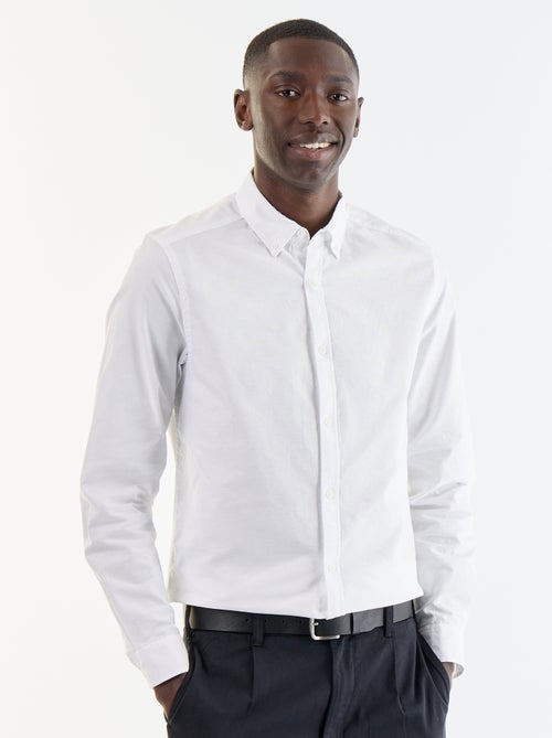 Oxford shirt with button-front opening - Kiabi Oxford shirt with button-front opening - Kiabi