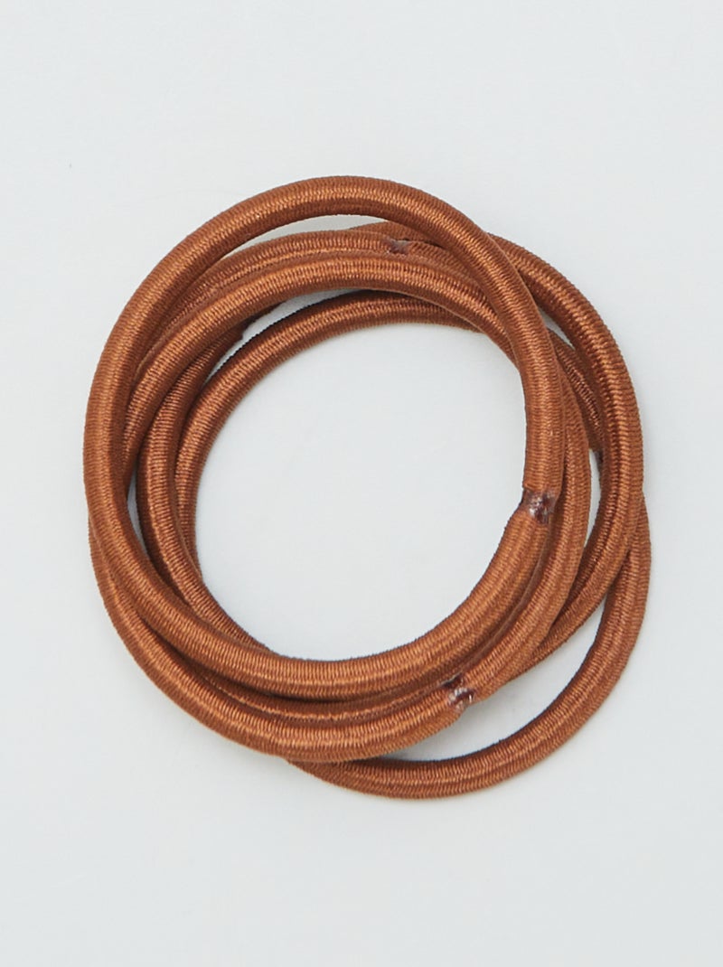 Pack of 15 hair ties BEIGE - Kiabi