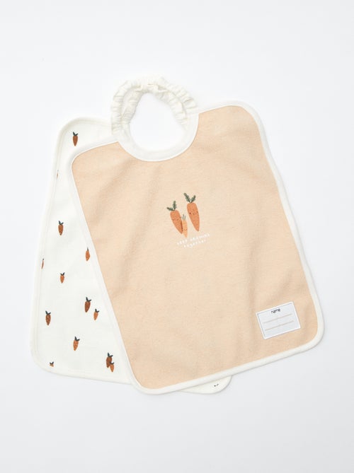 Pack of 2 bibs with elasticated neck - Kiabi
