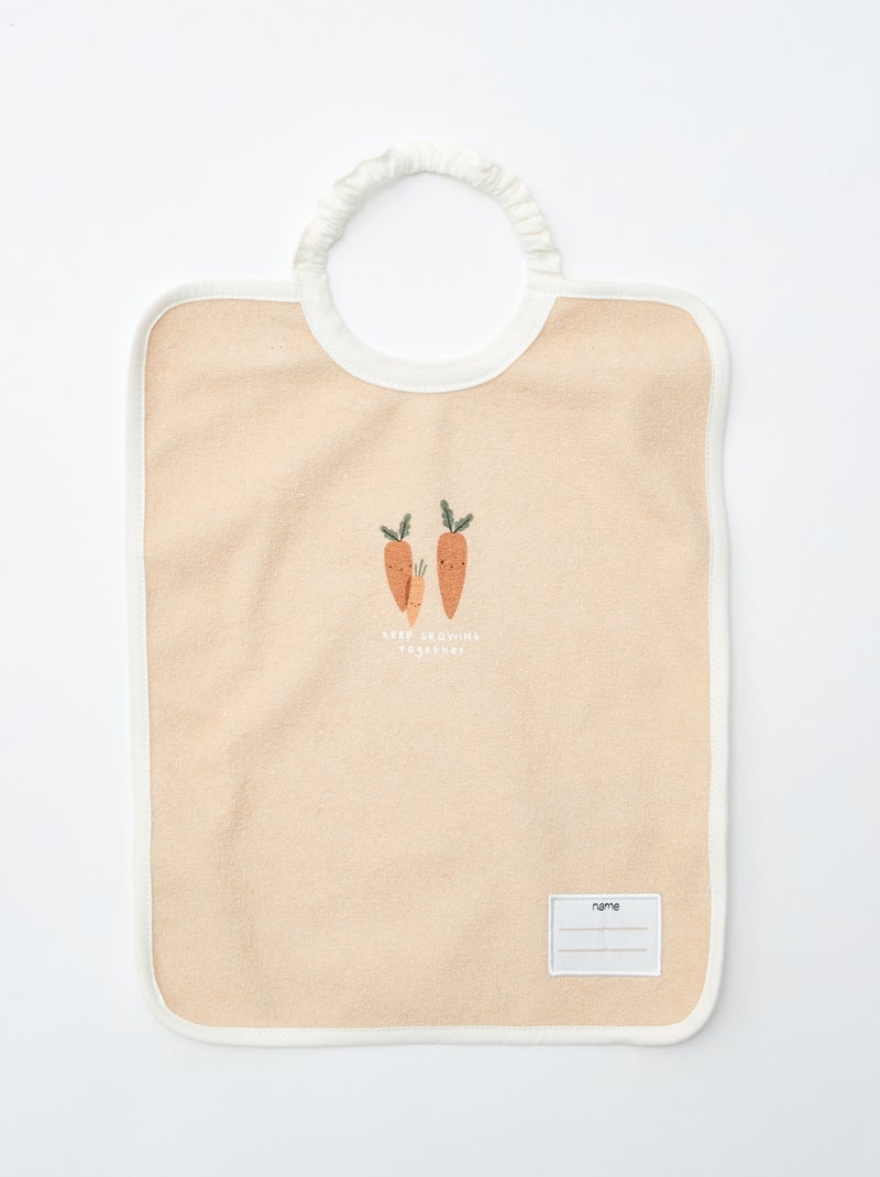 Pack of 2 bibs with elasticated neck WHITE - Kiabi