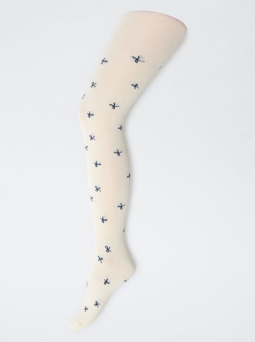 Pack of 2 "bow" tights - Kiabi Pack of 2 "bow" tights - Kiabi