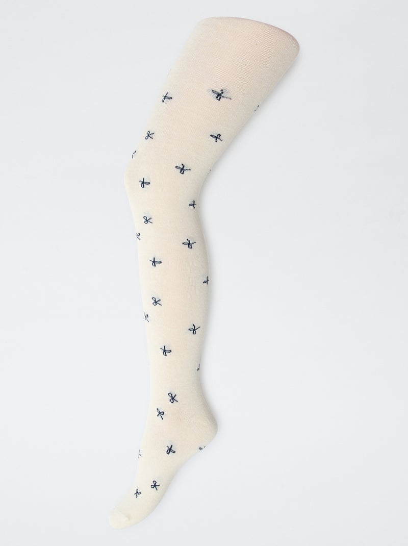 Pack of 2 "bow" tights Black - Kiabi