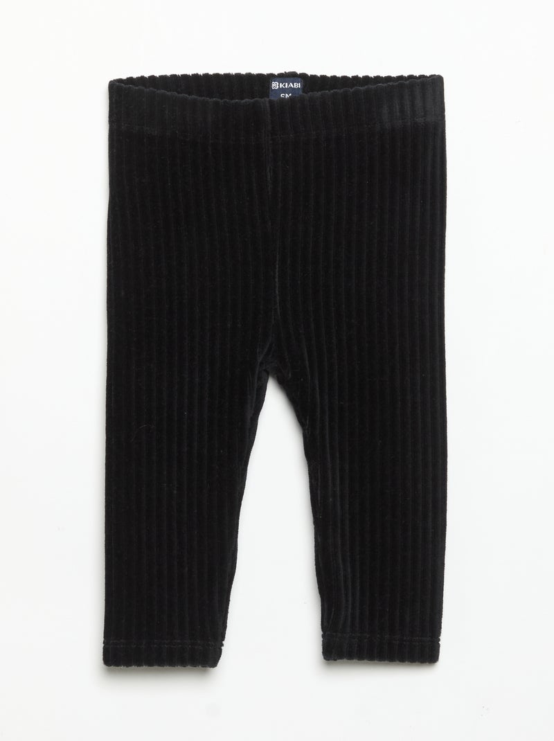 Pack of 2 corduroy leggings Black - Kiabi