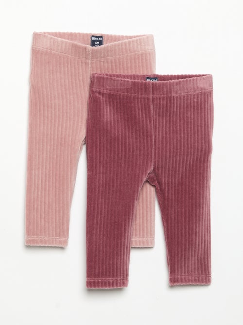 Pack of 2 corduroy leggings - Kiabi