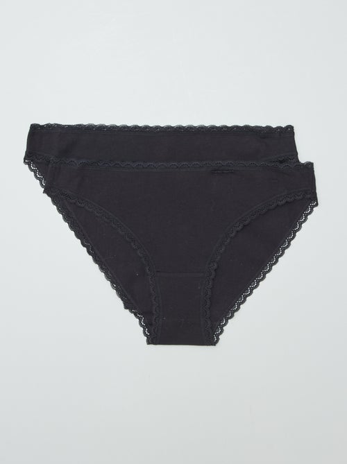 Pack of 2 Cotton Briefs - Kiabi