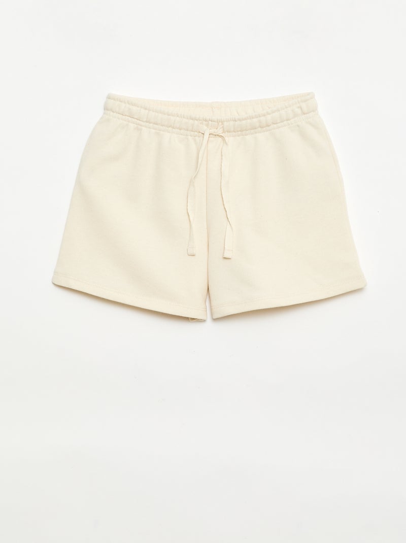 Pack of 2 cotton shorts Beige - Kiabi
