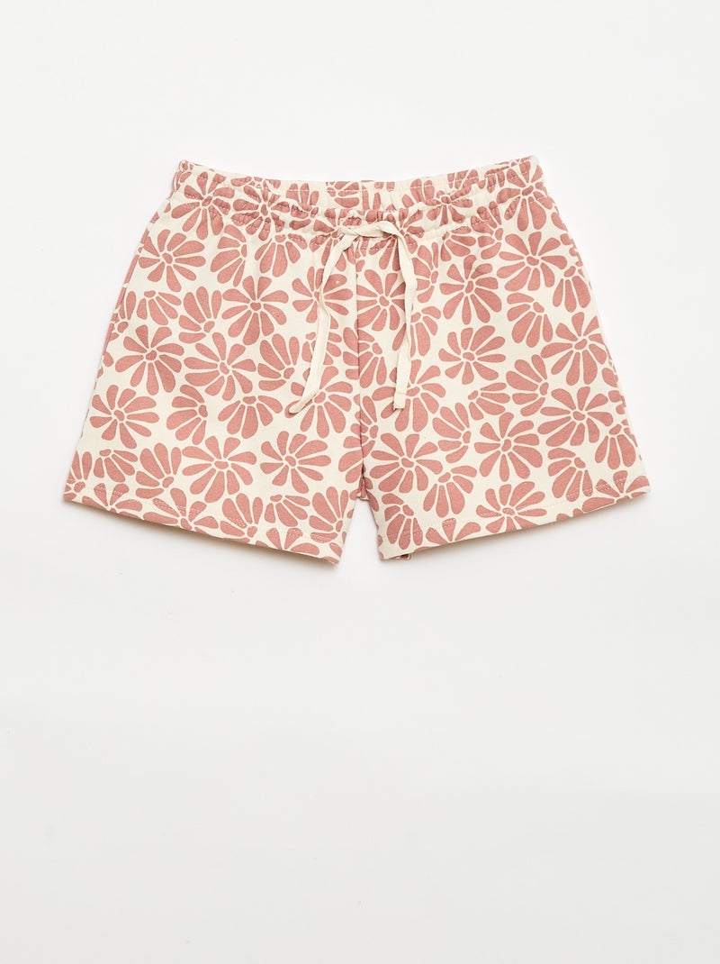 Pack of 2 cotton shorts Beige - Kiabi