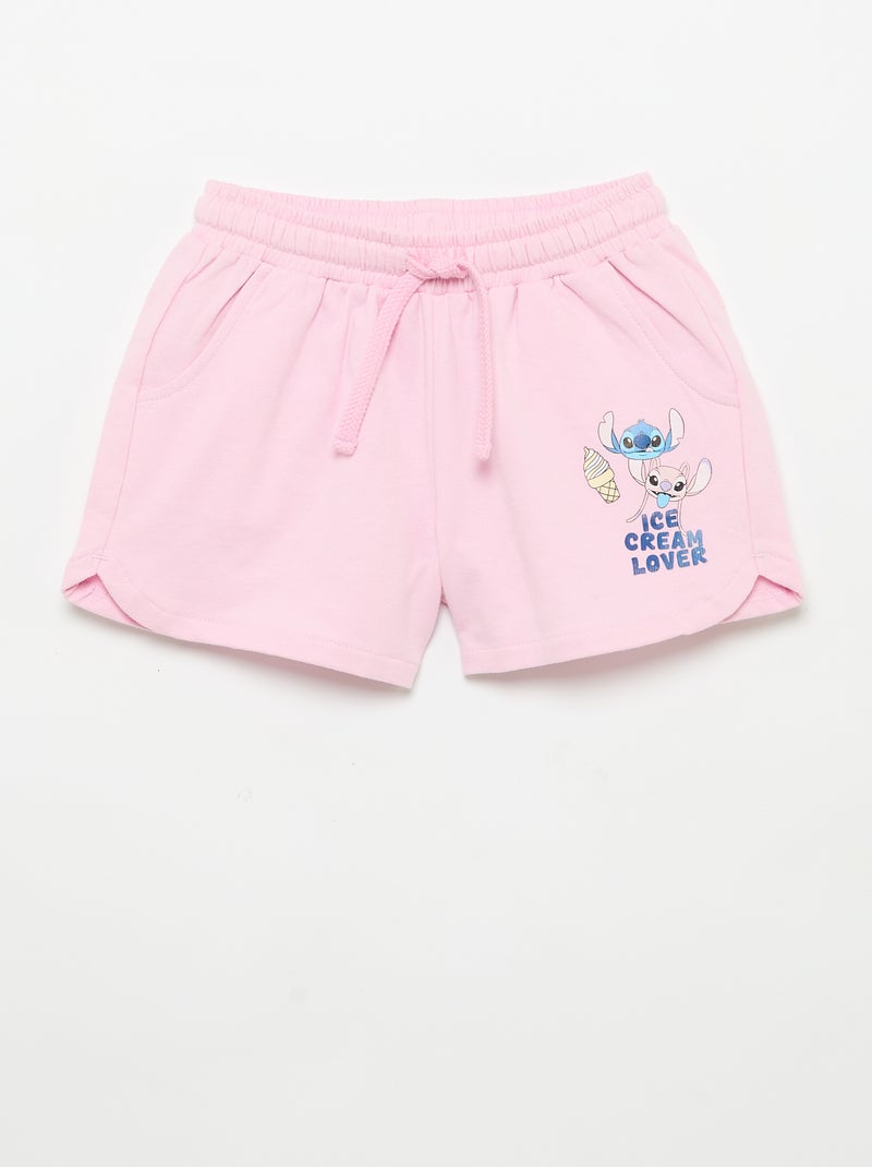 Pack of 2 \'Disney\' Unbrushed Fleece Shorts Pink - Kiabi