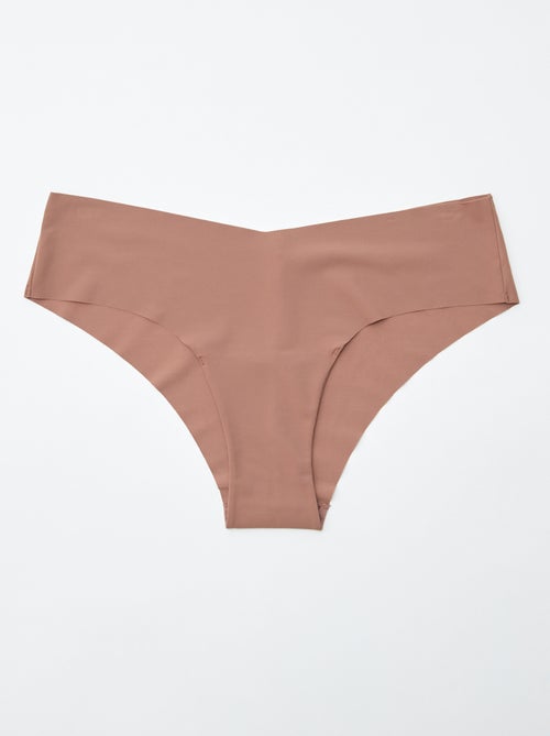 Pack of 2 invisible microfiber shorties - Kiabi