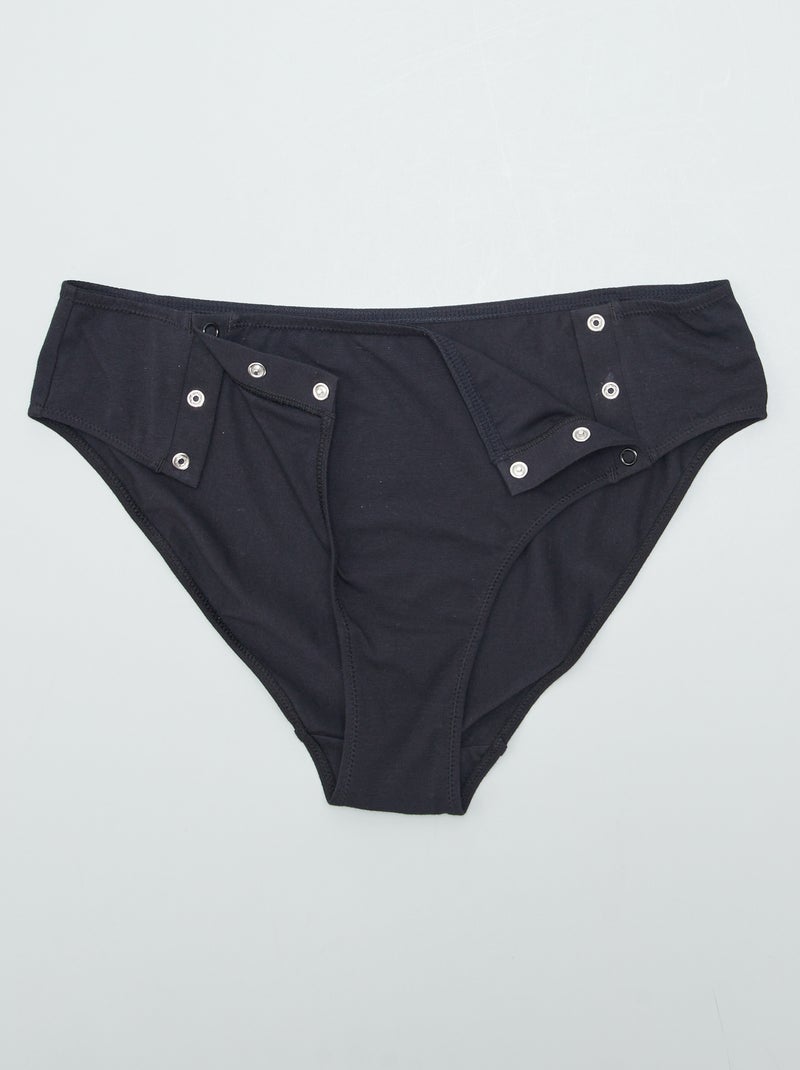 Pack of 2 jersey briefs - easy-to-wear collection Black - Kiabi