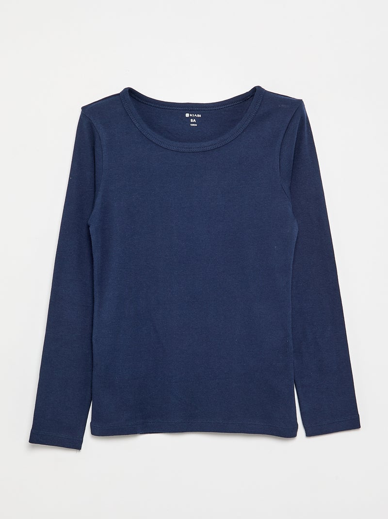 Pack of 2 jersey T-shirts Blue - Kiabi