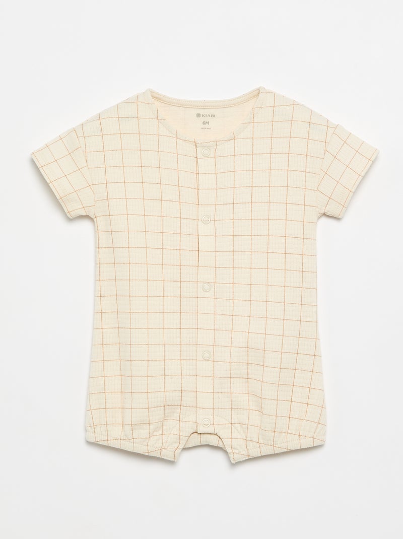 Pack of 2 Lightweight Sleepsuits White - Kiabi