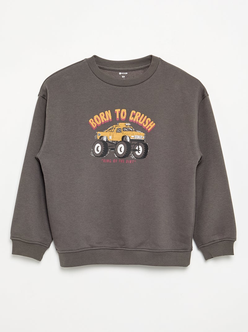 Pack of 2 long-sleeved sweatshirts Grey - Kiabi