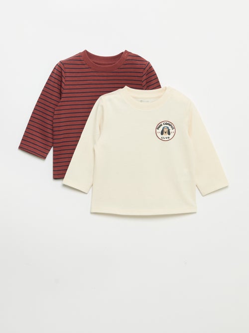 Pack of 2 Long-Sleeved T-shirts - Kiabi