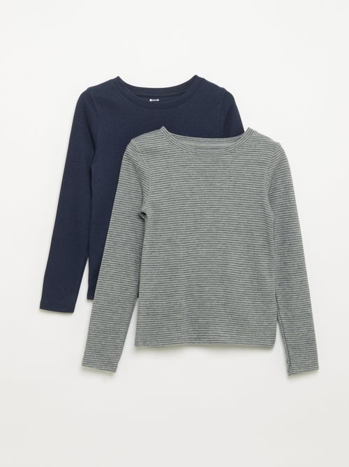 Pack of 2 Long-Sleeved T-shirts - Kiabi