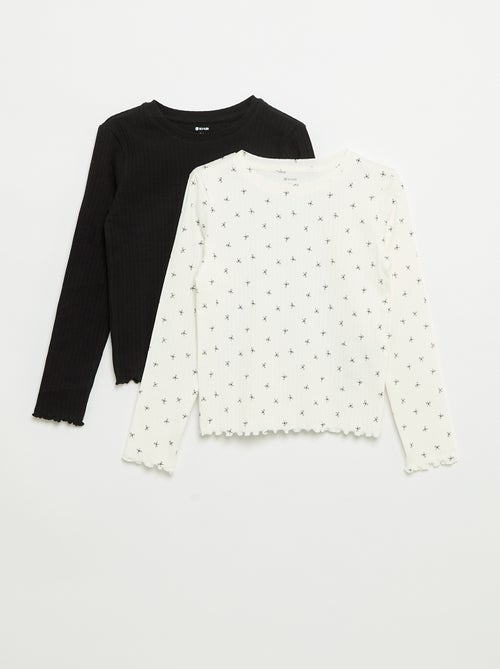 Pack of 2 Long-Sleeved T-shirts - Kiabi