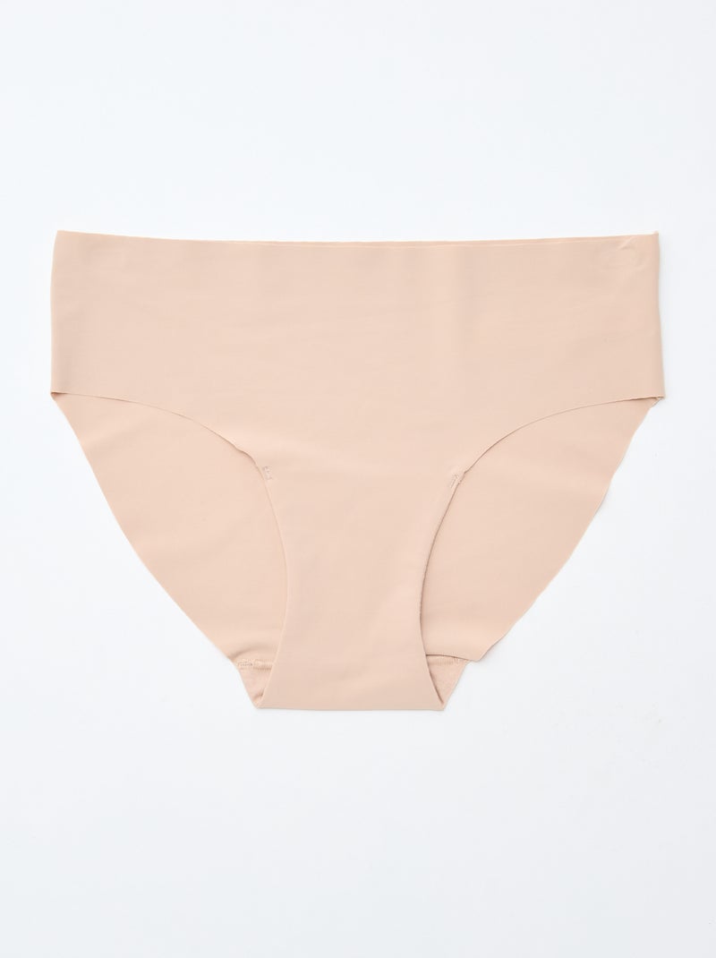 Pack of 2 Microfiber Invisible Briefs Pink - Kiabi