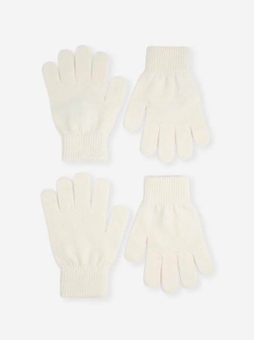 Pack of 2 pairs of knitted gloves - Kiabi