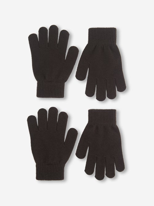 Pack of 2 pairs of knitted gloves - Kiabi Pack of 2 pairs of knitted gloves - Kiabi