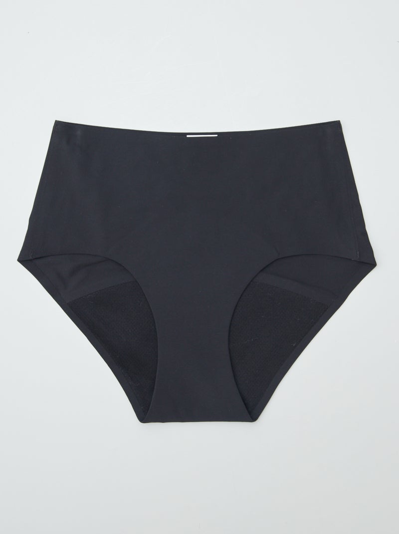 Pack of 2 pairs of light-flow period pants black - Kiabi