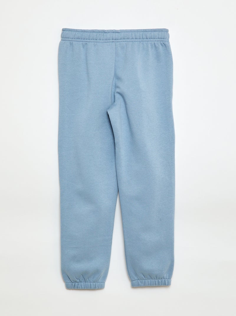 Pack of 2 pairs of sweatshirt fabric joggers Blue - Kiabi