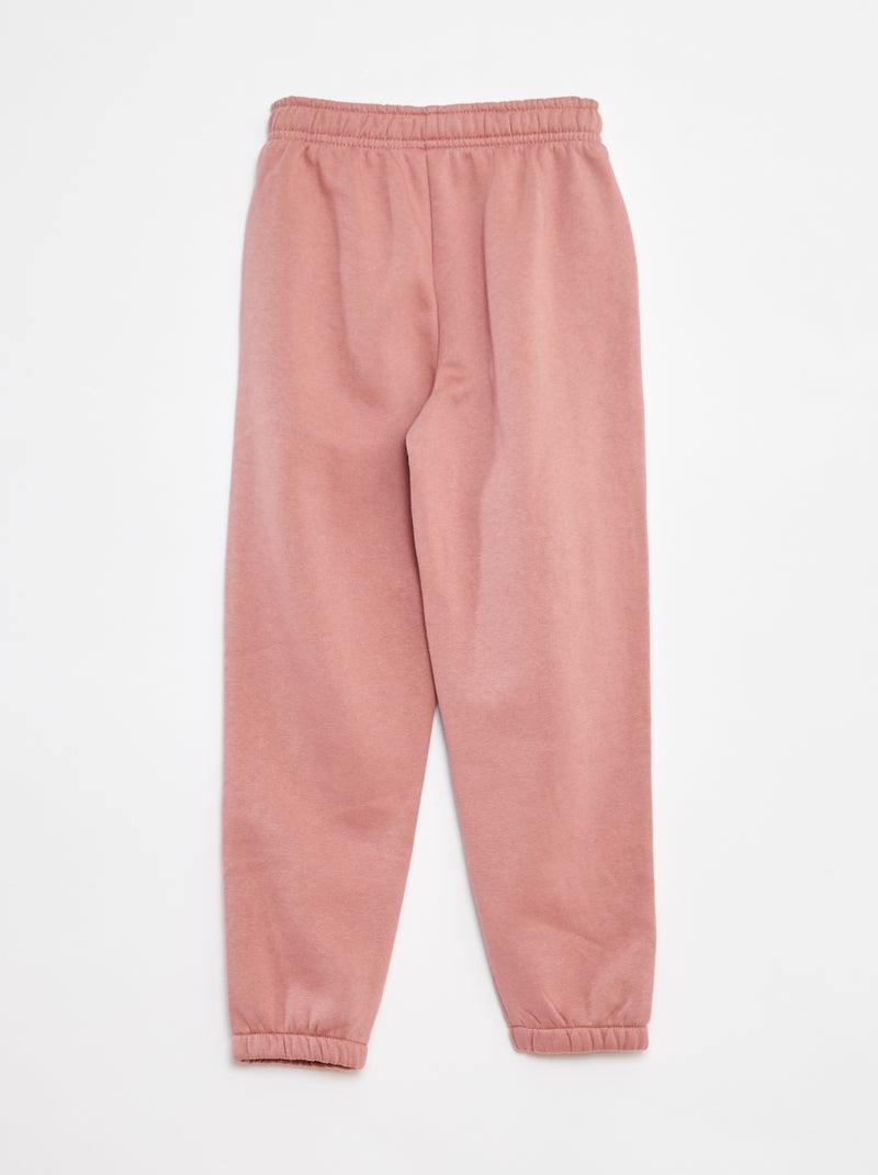 Pack of 2 pairs of sweatshirt fabric joggers Pink - Kiabi