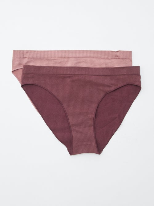 Pack of 2 Plain Briefs - Kiabi
