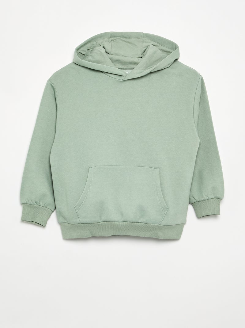 Pack of 2 plain hooded sweatshirts Green - Kiabi