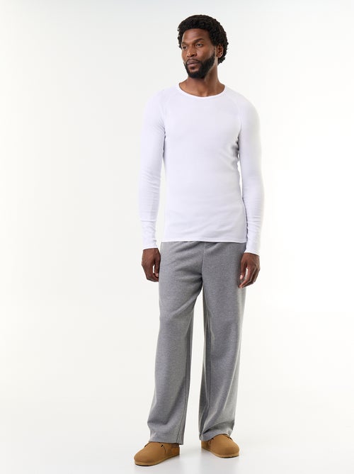 Pack of 2 Plain Long-Sleeved T-shirts - Kiabi