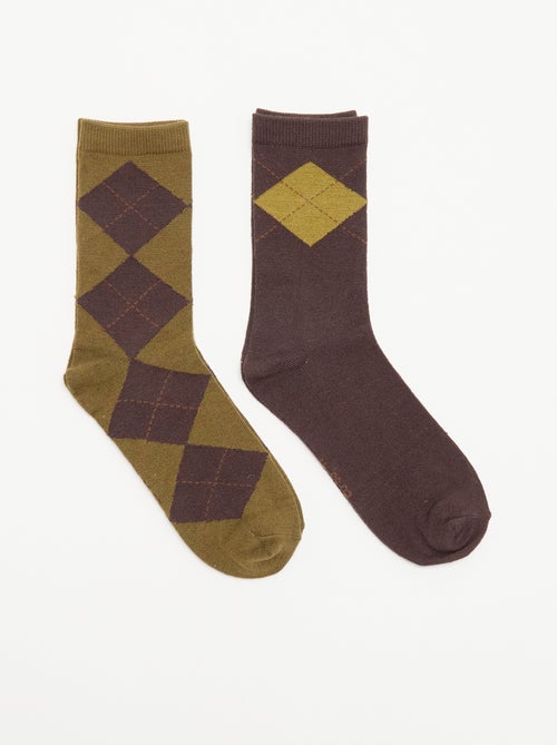 Pack of 2 Printed Ankle Socks - Kiabi