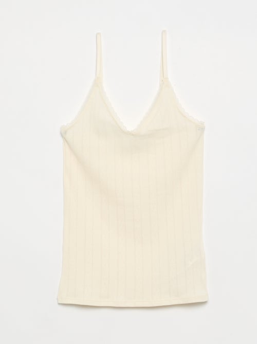Pack of 2 Printed Pointelle Tank Tops - Kiabi