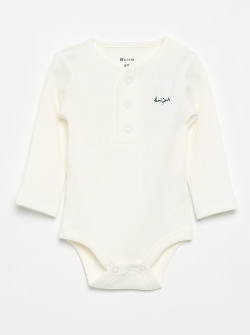Pack of 2 Ribbed Bodysuits - Kiabi