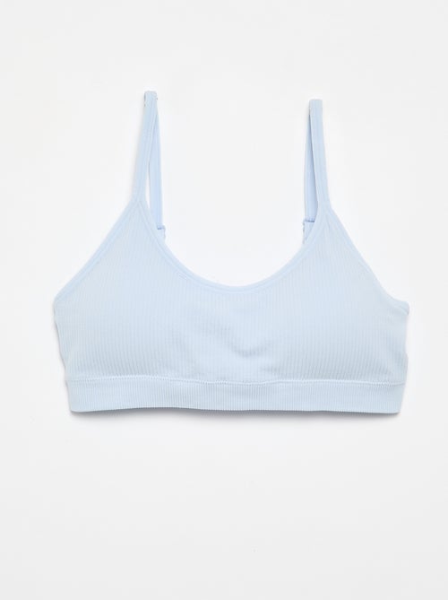 Pack of 2 ribbed bralettes - Kiabi